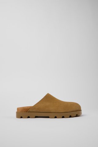 Camper Brutus Sandal - Braune Damenclogs aus Nubukleder Camper Brutus Sandal - Braune Damenclogs aus Nubukleder