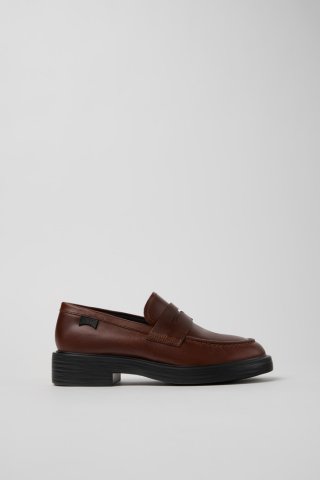 Camper Dean - Brauner Damenschuh aus Leder. Camper Dean - Brauner Damenschuh aus Leder.