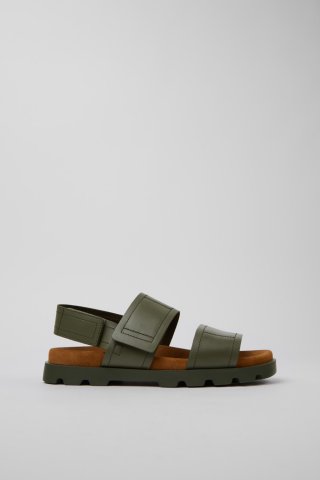 Camper Brutus Sandal - Grüne Ledersandalen für Herren. Camper Brutus Sandal - Grüne Ledersandalen für Herren.